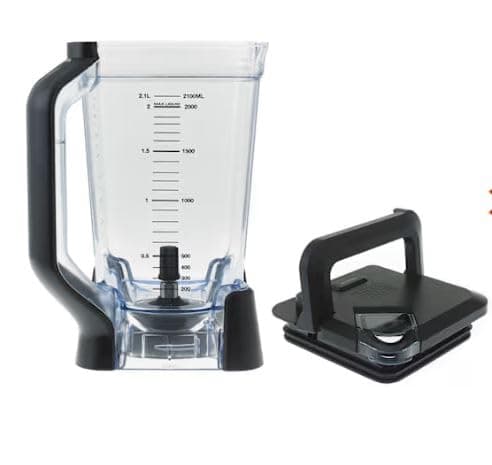 makzib Replacement Jug 2.1L with lid for Ninja Food Processor BN750, BN800UK. 2.1LContainer for Ninja Blender Pitcher, Blender Jug Replacement for Ninja Food Processor - Blenders