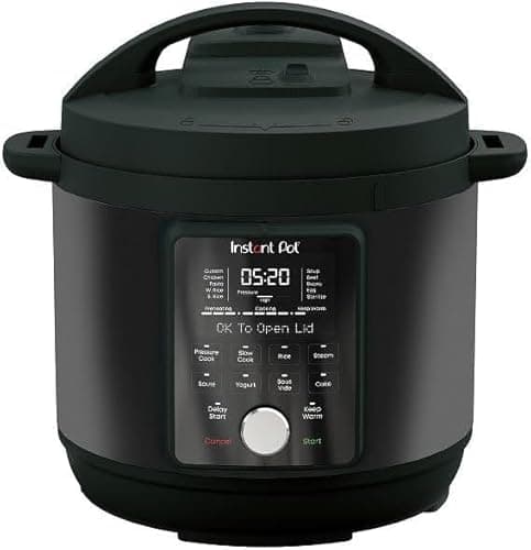 Instant Pot Duo Plus with WhisperQuiet Multi-Cooker 5.7L - Black, Electric Pressure Cooker, Slow Cooker, Rice Cooker, Sauté Pan, Yoghurt Maker, Food Warmer, Steamer Pot, Sous Vide, Easy Clean - Multi Cookers