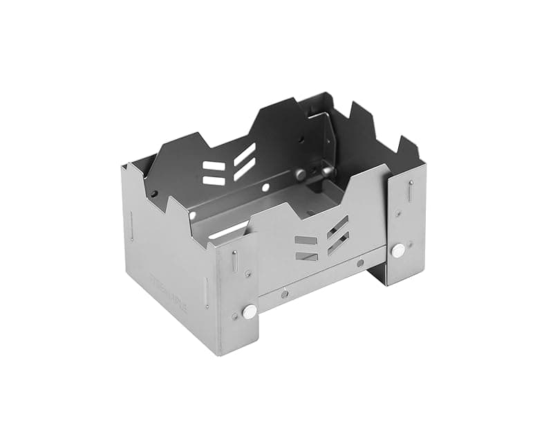 Fire-Maple Fire Maple Lotus Titanium Solid Fuel Stove Ultralight Mini Backpacking Stove Windshield Folding Camping Stove Outdoor Multi-Fuel Pocket Camp Cooker for Bushcraft - Multi Cookers