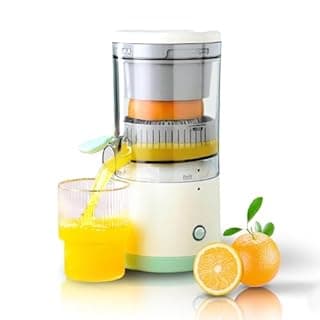 YUYTE Electric Citrus Juicer,Juice Machine 360° Portable Electric Automatic Orange Extractor Maker for Home Kitchen Travel Hotel