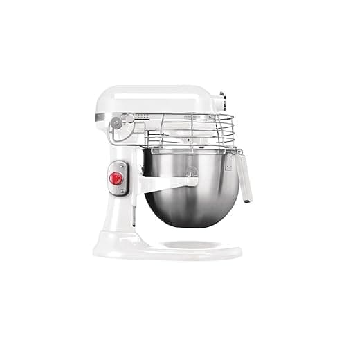 KitchenAid Professional 325 W Stand Mixer 5KSM7990XBWH, White, Capacity: 6.9 Litre, 10 Speed, Planetary Mixing Action - Includes Stainless Steel Whisk, Flat Beater, Dough Hook & Wire Guard, CB575 - Stand Mixers