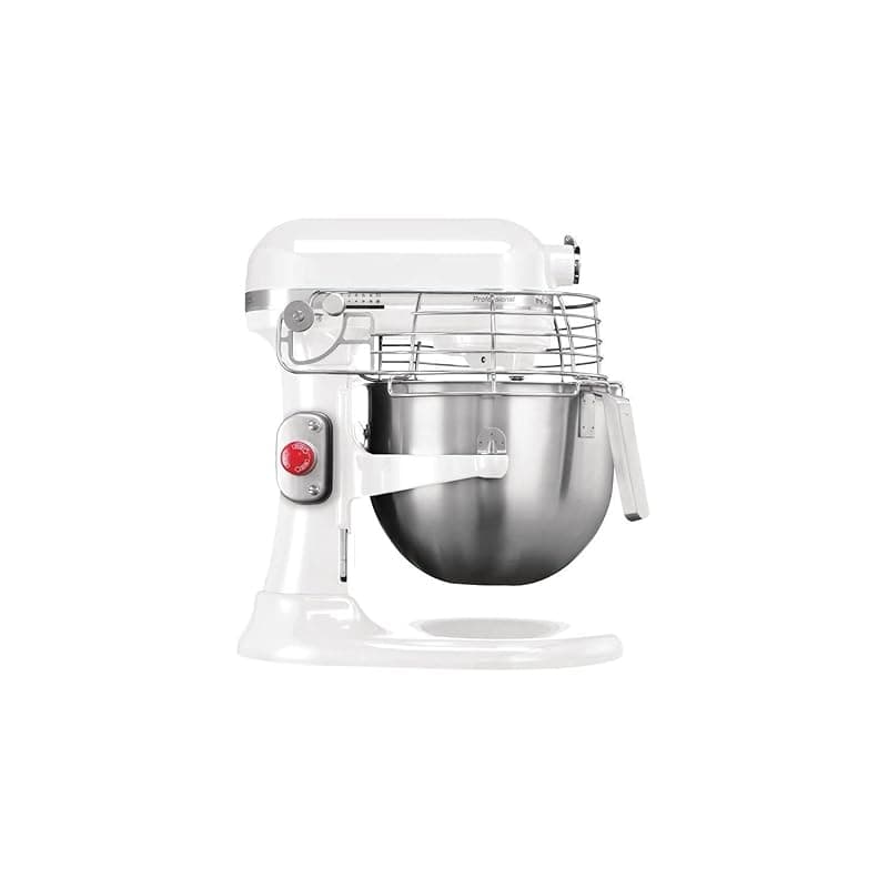 KitchenAid Professional 325 W Stand Mixer 5KSM7990XBWH, White, Capacity: 6.9 Litre, 10 Speed, Planetary Mixing Action - Includes Stainless Steel Whisk, Flat Beater, Dough Hook & Wire Guard, CB575 - Stand Mixers