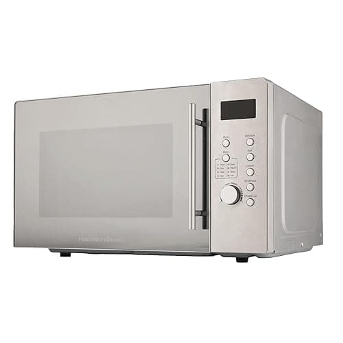 Hamilton Beach Microwave, 30L, 3100W, Combination Microwave with Grill, 8 Presets, Defrost Function, Multi-Functional Cooking, 5 Power Settings, Grill Rack, Silver - HB30LS01 - Microwaves