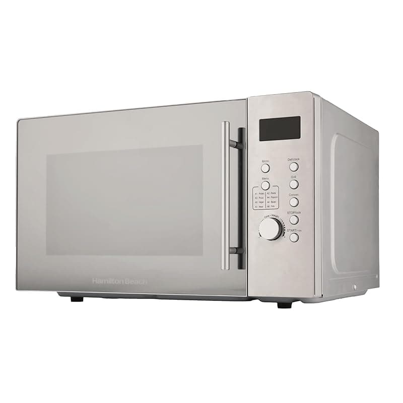 Hamilton Beach Microwave, 30L, 3100W, Combination Microwave with Grill, 8 Presets, Defrost Function, Multi-Functional Cooking, 5 Power Settings, Grill Rack, Silver - HB30LS01 - Microwaves