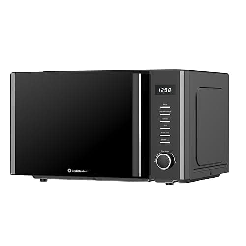 Rediffusion 30L Digital Combination Microwave, 900W Microwave,1200W Grill & 2200W Convection, Grill Rack, Defrost, Stainless Steel Cavity, 5 Power Levels, 8 Auto Menus, Freestanding, Black - REDCMW30B