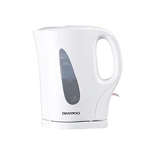 Daewoo Essentials 1.7L Fast Boil Electric Kettle – White Plastic Cordless Jug with Auto Shut-Off & Boil-Dry Protection, Compact, Easy to Use & Clean