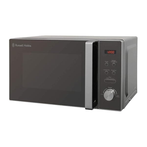Russell Hobbs RHM2076S-AZ 20 Litre 800 W Silver Digital Solo Microwave with 5 Power Levels, Automatic Defrost, 8 Auto Cook Menus, Clock and Timer, Easy Clean — Microwaves deal