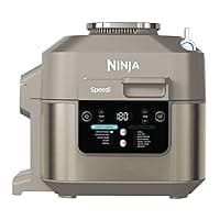 Ninja Speedi 12-in-1 Multi-Cooker, Air Fryer and Slow Cooker, 5.7L Cooking Pot, Meals for 4 in Minutes, Air Fry, Steam, Grill, Bake, Roast, Sear, Slow Cook and More, Stone Gold ON500UKSTGD