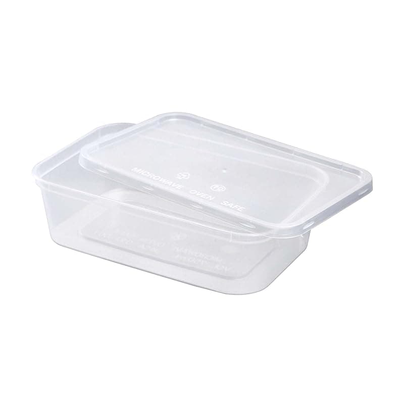 We Can Source It Ltd 50 x 750ml Plastic Microwave & Freezer Safe Food Containers with Lids - BPA-Free, Reusable, Takeaway Meal Prep Containers - Catering Grade Food Storage Boxes for Home & Business - Food Storage