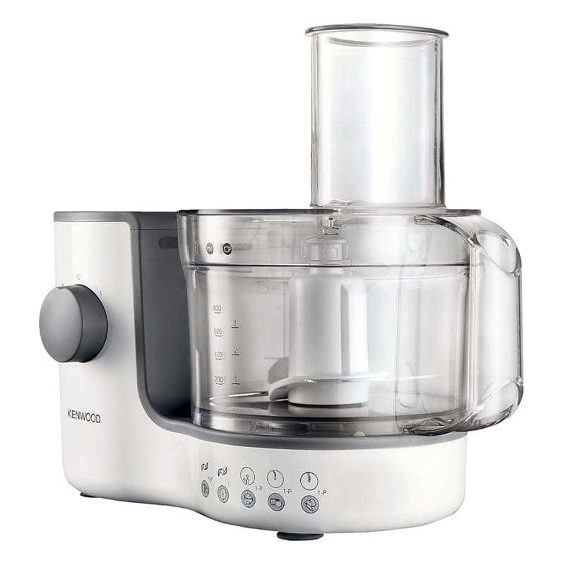 Kenwood Compact Food Processor, 1.4L Bowl, Blender, Emulsifying, Chopping Blade, Shredder Disc 400W, FP120, White - Food Processors