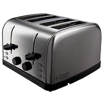 Russell Hobbs 18790 Futura 4-Slice Toaster, 1500 W, Stainless Steel Silver, Four Slice — Toasters deal