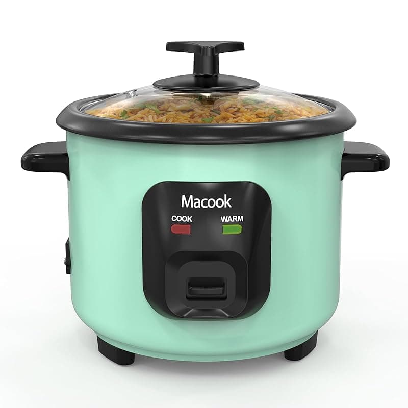 Macook Mini Rice Cooker | 0.6 Liter Multi-functional Rice Cooker Small | Non-Stick Rice Pot | One-button Operation | Automatic Keep Warm | Overheat-proof Design | Suitable for Families of 1-6 People - Multi Cookers