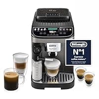 De'Longhi Magnifica Evo Next ECAM312.80.TB, Automatic Coffee Machine With Automatic Milk Frother, Bean To Cup Coffee and Cappuccino Machine with Intuitive Touch Display, Black/Titanium