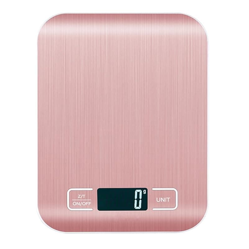 Yooixoo Digital Kitchen Scales 10KG/1g Weighing Food Scales with LCD Display,6 Units,Tare Function kitchen Accessories for Baking Cooking Coffee Pet Food,Gifts for Women Pink (PINK, 10KG) - Kitchen Scales