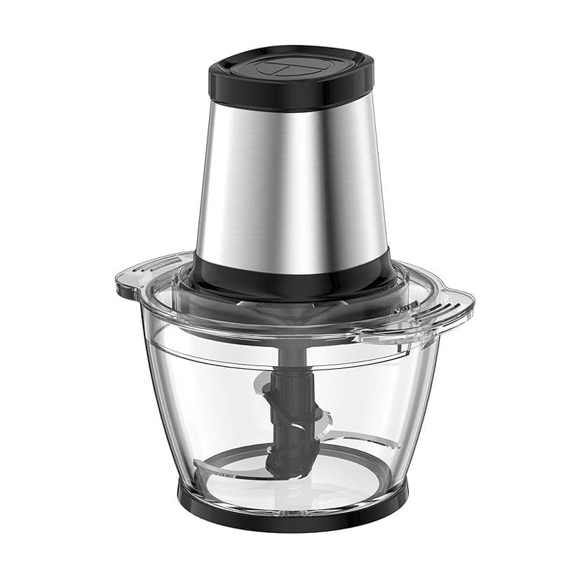 Daewoo Mini Chopper With 1 Litre Glass Bowl, Food Chopper With 4 Stainless Steel Blades, Anti-slip bottom, Safety locking lid, Food Chopper Electric, 500W Motor - Food Processors