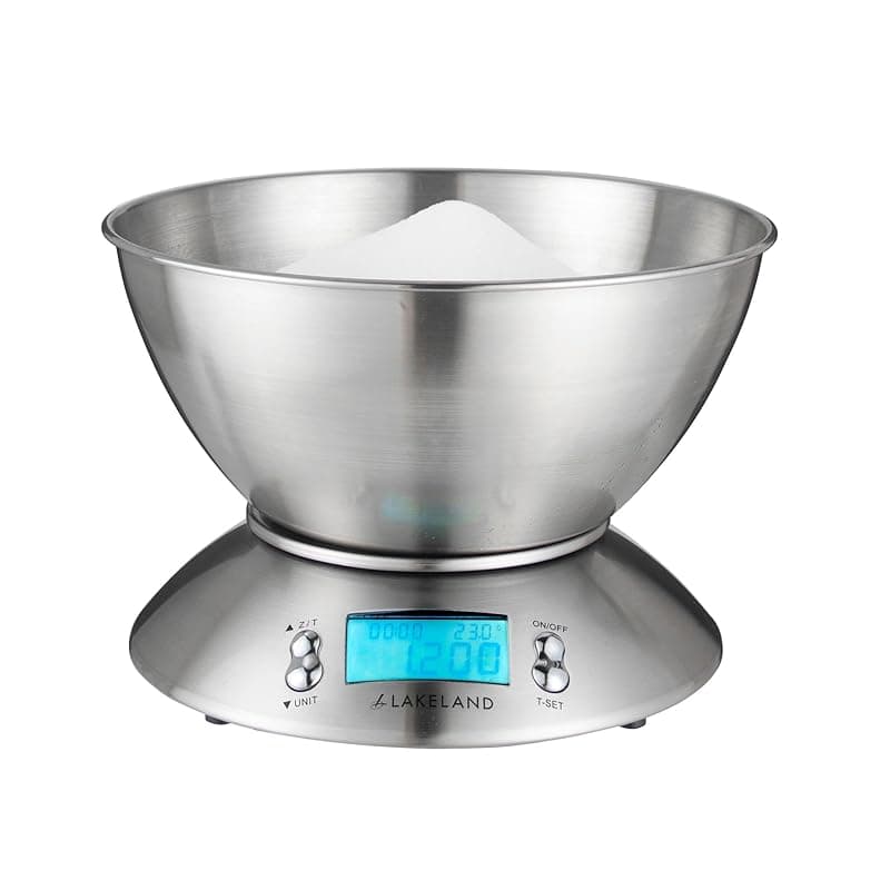 lakeland Stainless Steel Digital Kitchen Weighing Scales - Kitchen Scales