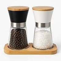 Nirvana Nest Salt and Pepper Grinder Set - Elegant Salt and Pepper Sets for Kitchen, Perfect Salt and Pepper Grinder for Cooking - New Kitchen Gadgets