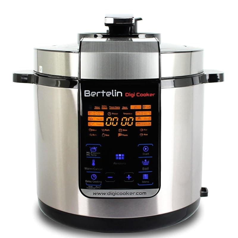 Bertelin Digi Cooker, Multi Functions Electric Pressure Cooker, Multi Cooker, Slow Cooker, Steamer, Saute, Sous Vide, Yogurt-Maker, 6 Litre - Multi Cookers