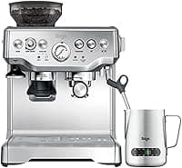 Sage - The Barista Express - Bean to Cup Coffee Machine with Grinder and Milk Frother, Brushed Stainless Steel - UAE Version, 2 Year Manufacturer Warranty, Free Coffee from RAW