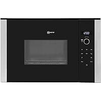 NEFF HLAWD23N0B N50, Built-in Microwave Oven with Automatic Programmes,Control Dial & One-Touch Buttons Side-opening hinged door Black & Stainless Steel