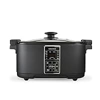 Morphy Richards Multifunction 10-in-1 Food Multicooker, 6.5L, Fry, Roast, Steam, Sear, Saute, Rice, Slow Cooker, LED Control Panel, Aluminium Non Stick Pot, Dishwasher Safe, 1350W, Matte Black, 560007