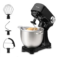 Innoteck Kitchen Pro 4.5L Stand Mixer – 600W Multi-Speed Kitchen Mixer with Dough Hook, Whisk & Beater Attachments, 12-Speed Control, Stainless Steel Bowl for Bread, Cakes, Home Baking