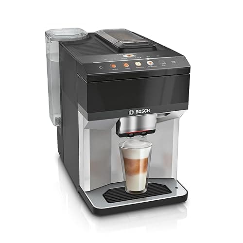 Bosch Serie 4 TPG40307, Bean to Cup Coffee Machine, VeroCafe, Cappuccinatore milk frother, DoubleCup option, easy select panel with 9 Beverage Options, Piano Black - Coffee Machines