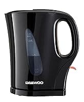 Daewoo Essentials 1.7L Fast Boil Electric Kettle – Black Plastic Cordless Jug with Auto Shut-Off & Boil-Dry Protection, Compact, Easy to Use & Clean