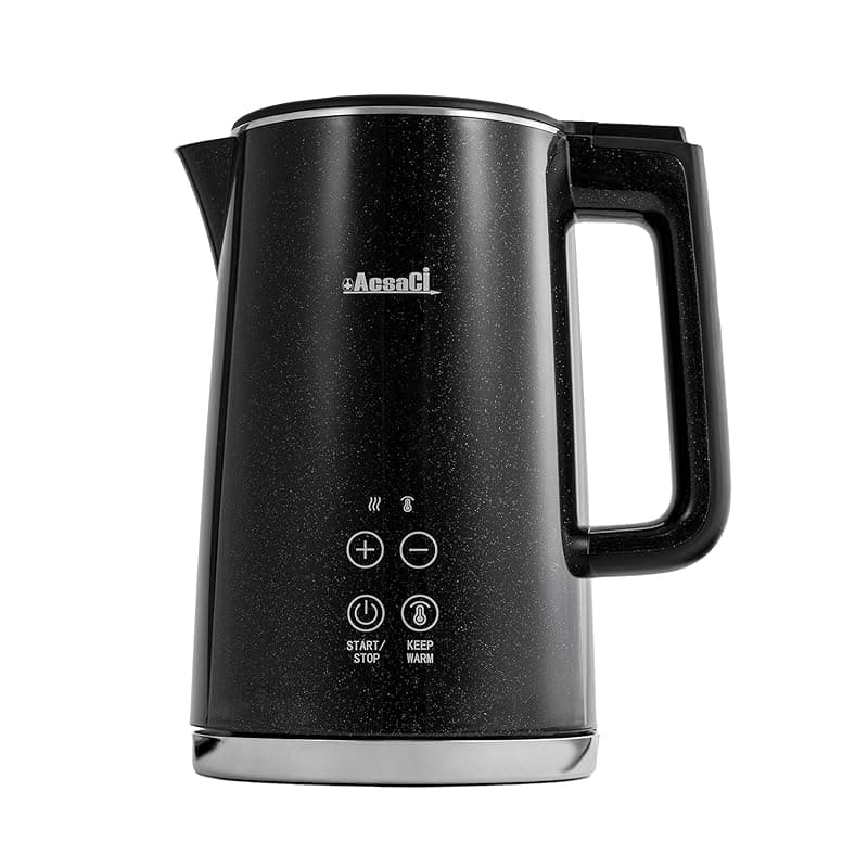 +AcsaCI Electric Digital Kettle 1.5L with Temperature Control – Double Wall 2200W + Fast Boil Variable Temperature - Keep Warm Function, Boil Dry Protection - Kettles