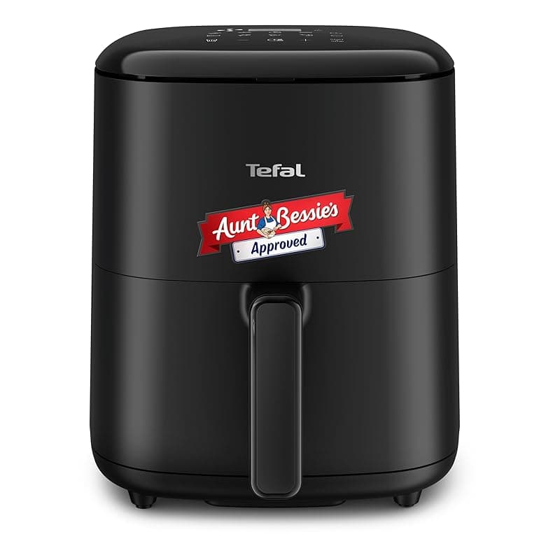 Tefal Easy Fry Max Air Fryer, 5 L Capacity, 6 portions, Healthy frying, Saves Time and Energy, Digital Control Panel, 10 Auto Cooking Programs, Black - EY245840 - Air Fryers