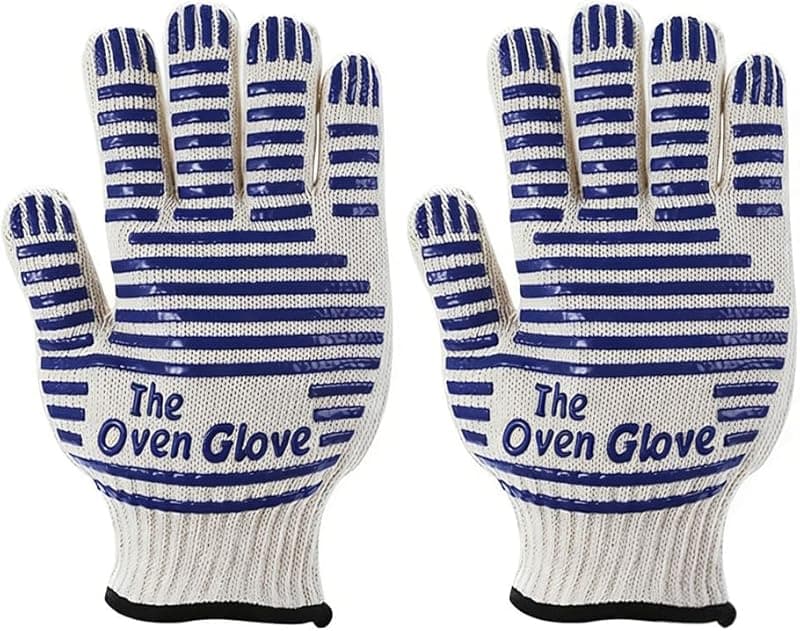 Cyleibe SACALA Heat Resistant Oven Gloves, One Pair Non-Slip Kitchen Gloves, Microwave Roaster, Heat Resistant Gloves for Baking, Cooking, BBQ - Microwaves