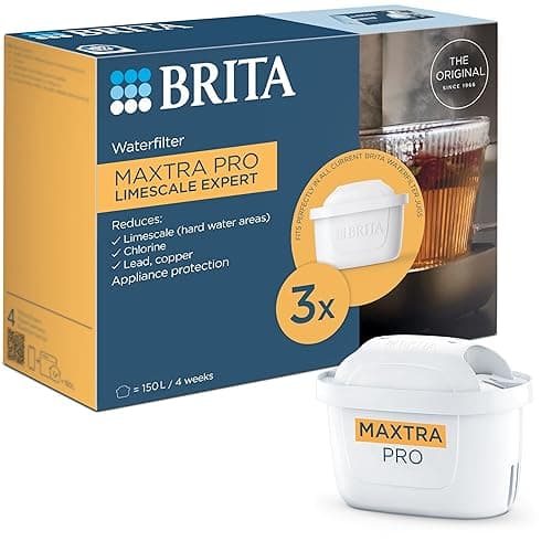 BRITA Water Filter Cartridge MAXTRA PRO Limescale Expert - 3 Pack - Water Filters