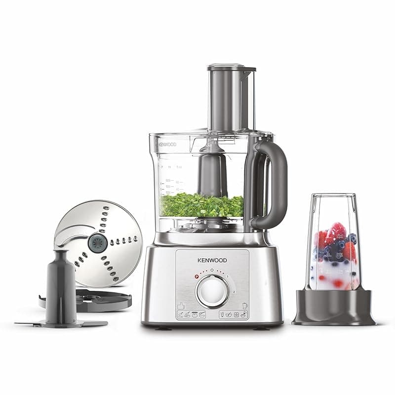 Kenwood FDP65.180SI 2 in 1 Food Processor Multipro Express, Silver, 3 Litre Bowl - Food Processors