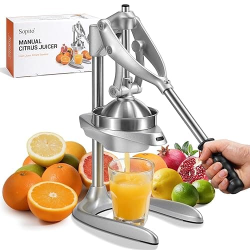 Sopito Manual Juicer, Orange Juicer for Home Café Bar Max Juice Extraction - Juicers