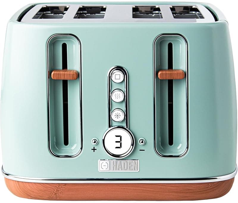 HADEN Toaster Dorchester 4 Slice LCD Display Sage Green - Toasters