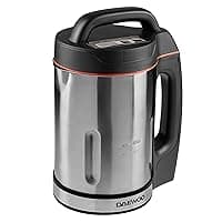 Daewoo 2-in-1 Soup Maker & Smoothie Blender – 1.6l Compact Design, Auto Stir & Overspill Spout – Makes up to 6 Portions of Fresh Soup, Juices & Shakes – Easy Clean
