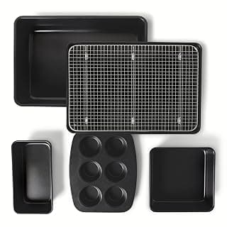 Amazon Basics Nonstick Bakeware 6-Piece Set, Stackable, Dishwasher and Oven-Safe — Bakeware deal