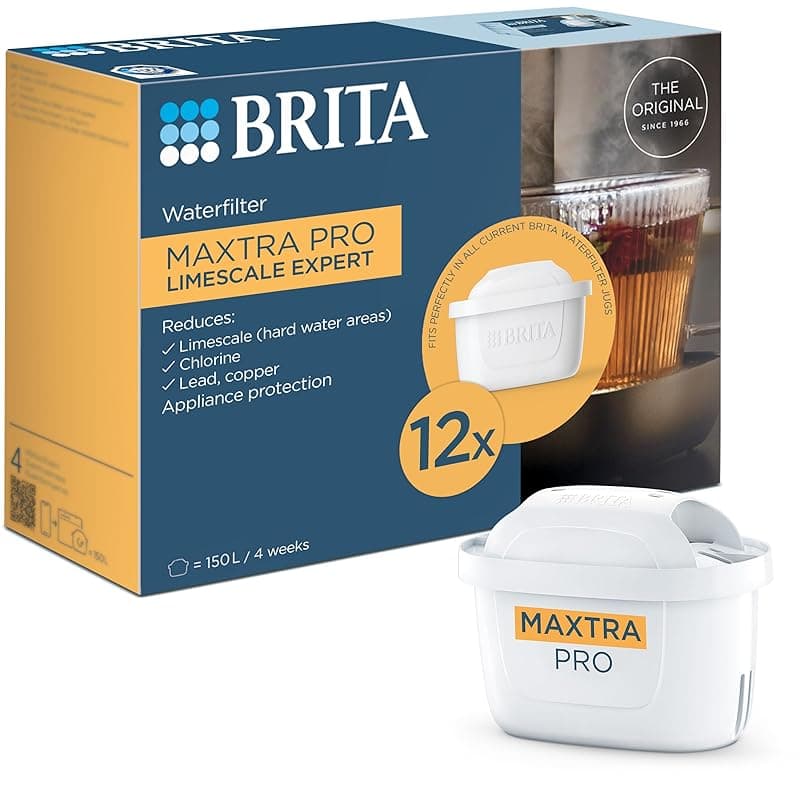 BRITA Water Filter Cartridge MAXTRA PRO Limescale Expert - 12 Pack - Water Filters