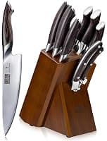 HOSHANHO 8PCS Kitchen Knife Set, Ultra Sharp Japanese Knife Sets with Block — Kitchen Knives deal