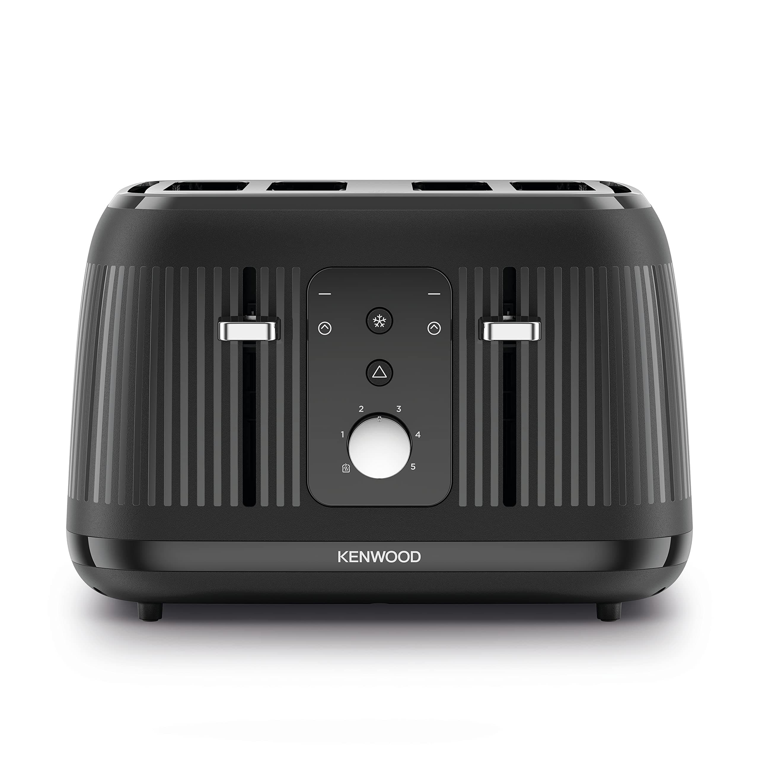 Kenwood Dawn Toaster, 4 Slot Toaster, Reheat, 5 Browning Settings, Defrost and Cancel Functions, Pull Crumb Tray, TFP09.​000BK, 1800W, Midnight Black
