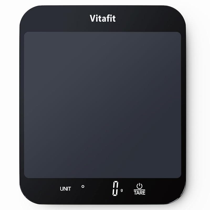 Vitafit 33lb Kitchen Scales Digital Accuracy 0.1oz, Food Scale Black, LED - Kitchen Scales