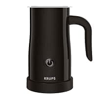 Krups Electric Milk Frother, Hot and Cold Foam, Non-Stick Jug, Black — Coffee Tea Accessories deal
