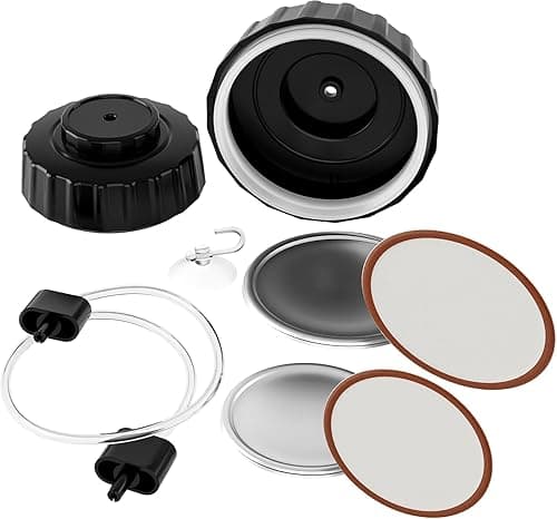 MEGAWISE Plastic Jar Sealer for Vacuum Sealer Food Storage with Accessory Hose for Regular and Wide Mouth Mason Jars