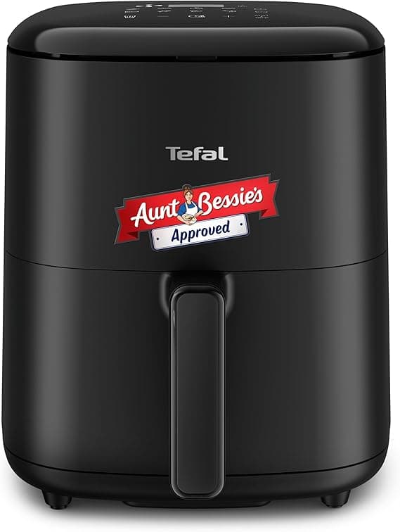 Tefal Easy Fry Max Air Fryer, 5 L Capacity, 6 portions, Healthy frying, Saves Time and Energy, Digital Control Panel, 10 Auto Cooking Programs, Black - EY245840