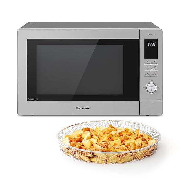 Panasonic NN-CD88QSBPQ 4-in-1 Combination Microwave Oven with Air Fryer, Grill & Convection – 34L, 1000W Inverter Technology, Genius Sensor Cooking, Stainless Steel — Microwaves deal