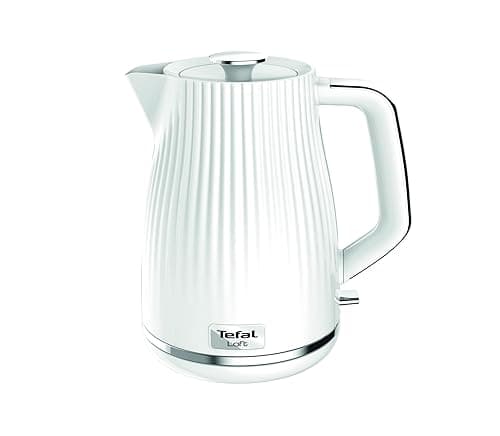 Tefal Loft Cordless Electric Kettle, 1.7L, 3000W, Fast Boil, White - Kettles